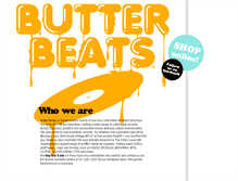 Tablet Screenshot of butterbeatsrecordstore.com